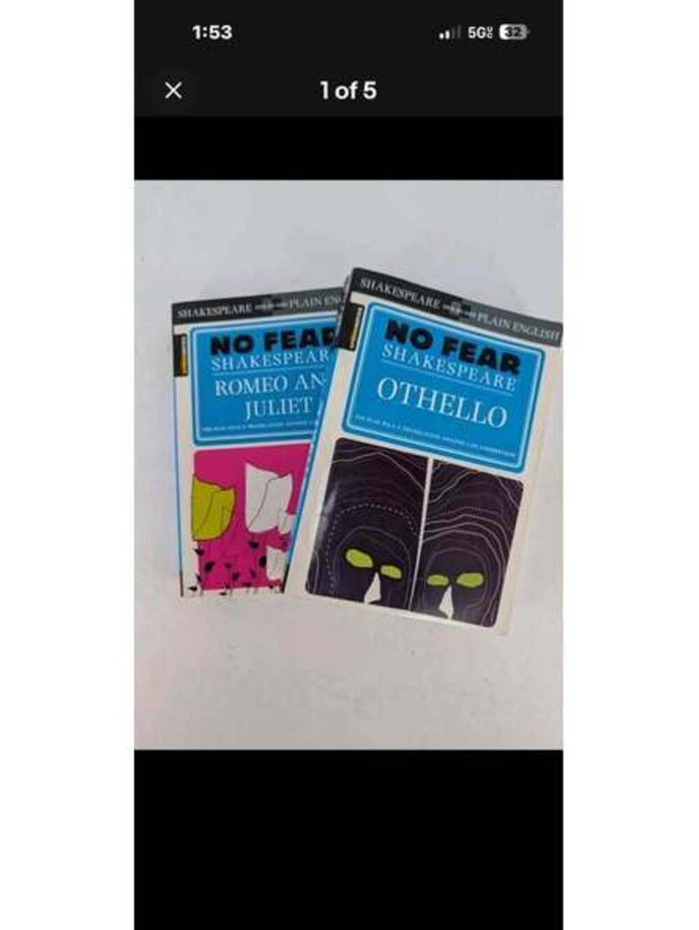 SparkNotes No Fear Shakespeare: Romeo and Juliet & Othello